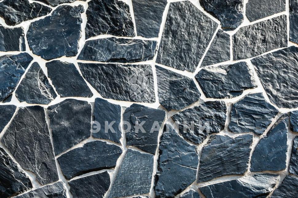 Плитняк сланец «Крыло ворона» чёрный 1,5-3,5 см Изображение №3