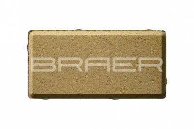 Тротуарная плитка Braer Прямоугольник, Жёлтый, 60 мм Фото