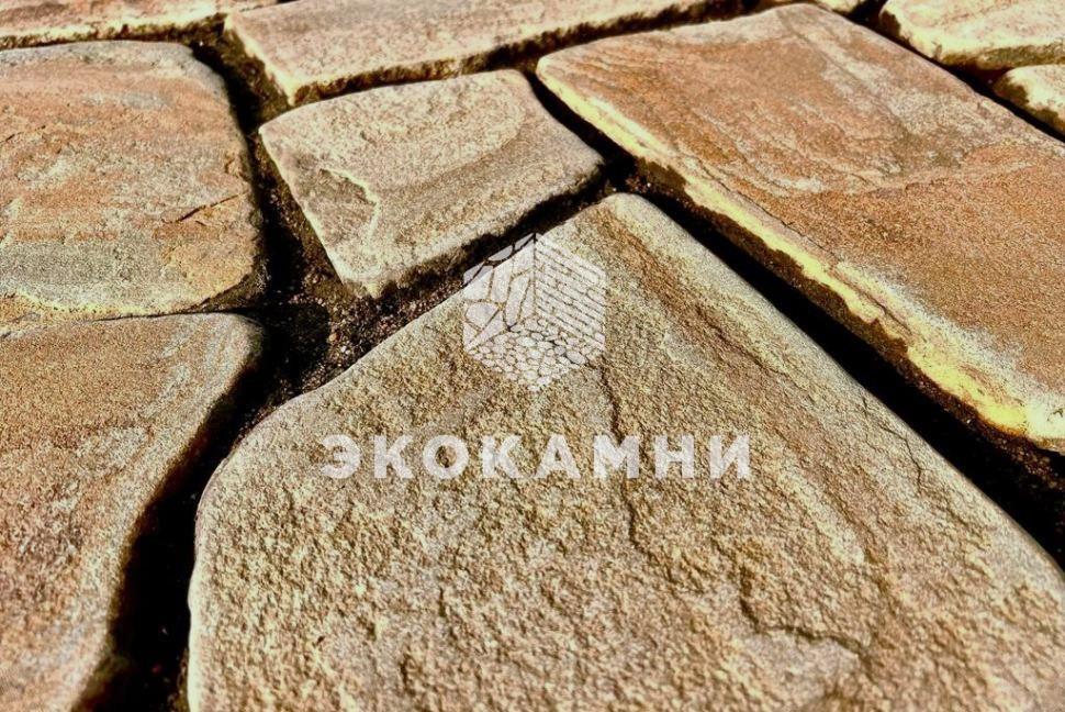 Плитняк песчаник «Золотая осень» галтованный 2-5 см Изображение №2