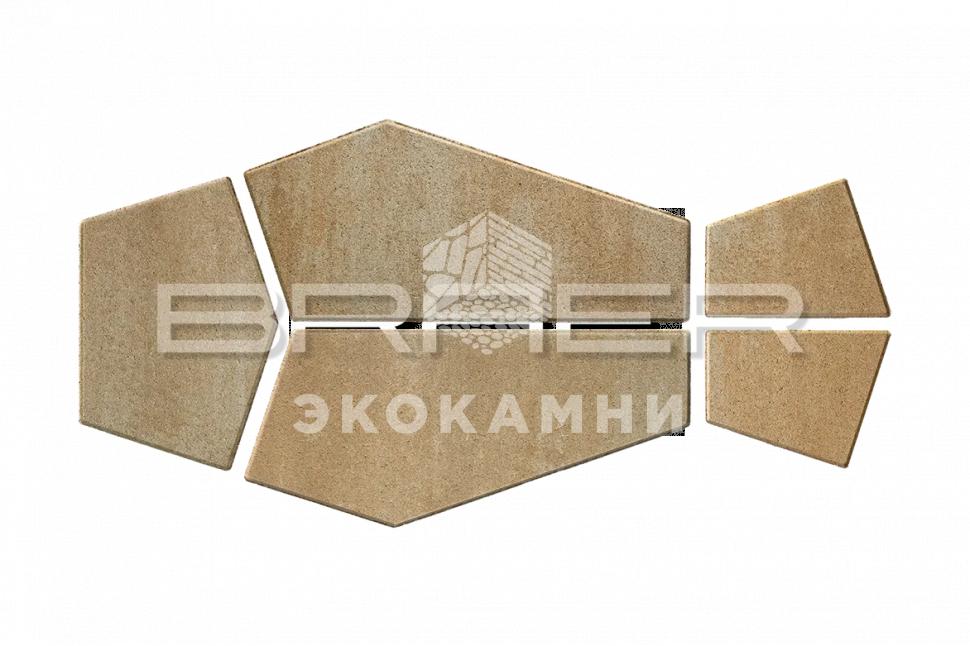 Braer Тротуарная плитка Витраж, Color Mix Плато, 80 мм Изображение №1