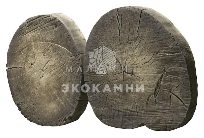 Декоративный камень Малахит Спил дерева Большой Изображение №1