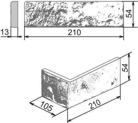 Камелот Декоративный кирпич "Аликанте" арт. 367-1 Изображение №2