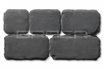 Тротуарная плитка Braer Ривьера, Серый, 60 мм Фото