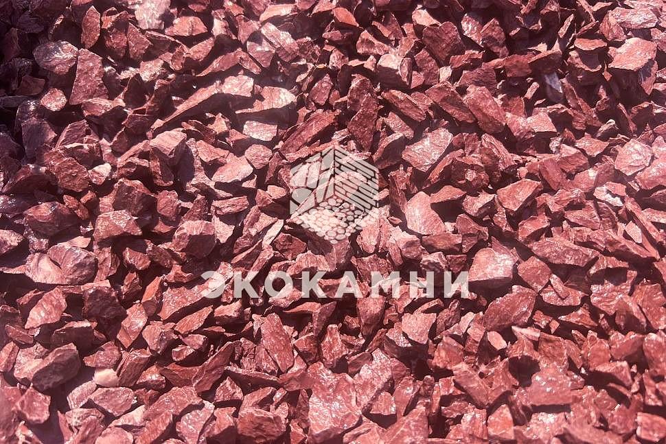 Каменная крошка из лемезита бордовая, 5-40 мм Изображение №1