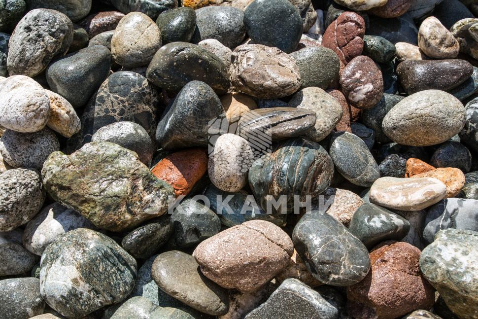 Булыжник голыш разноцветный речной 4–100 см Изображение №1