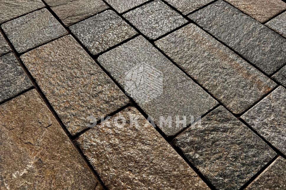 Брусчатка из кварцита «Старый Замок» пиленая серо-коричневая Изображение №3