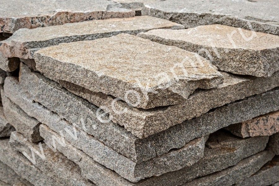 Плитняк гранит «Уральский» крупноформатный 4-6 см Изображение №1