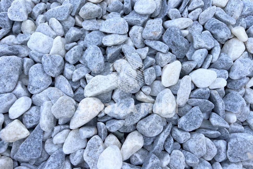 Галтованная мраморная крошка серебристая, 10-40 мм Изображение №2