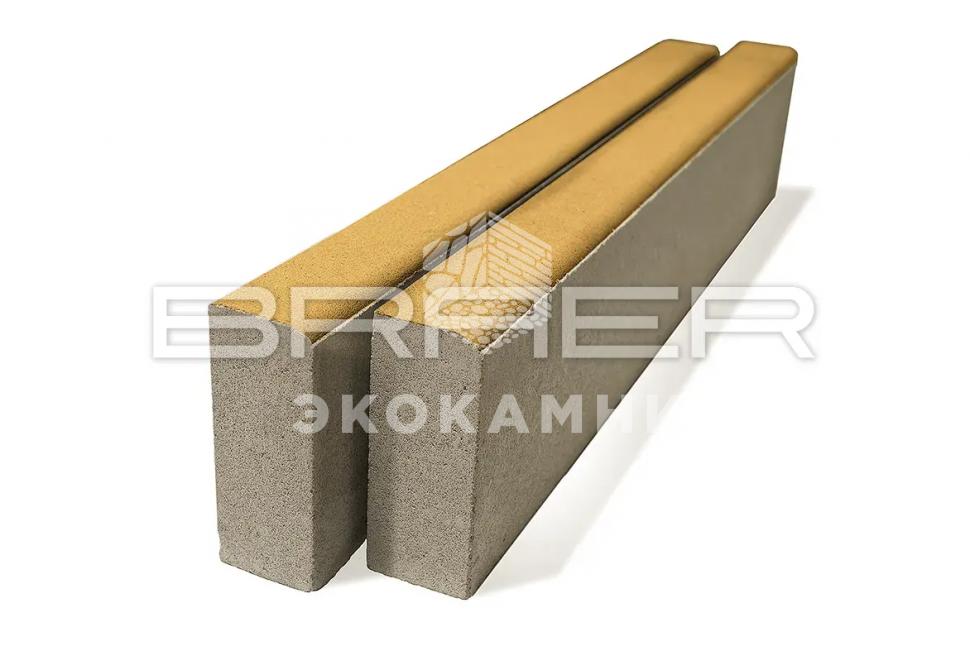 Braer Бордюрный камень Бордюр тротуарный БР 100.20.8, Желтый Изображение №1