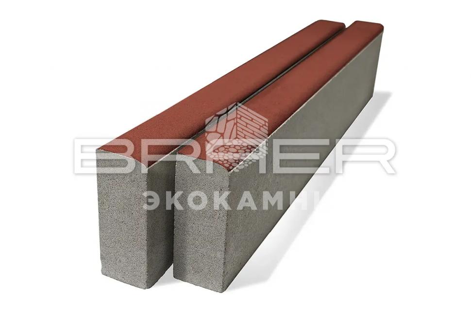 Braer Бордюрный камень Бордюр тротуарный БР 100.20.8, Красный Изображение №1