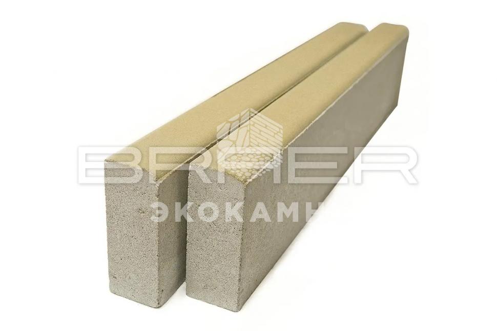 Braer Бордюрный камень Бордюр тротуарный БР 100.20.8, Песочный Изображение №1