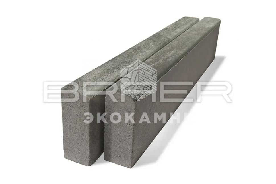 Braer Бордюрный камень Бордюр тротуарный БР 100.20.8, Color Mix Туман Изображение №1