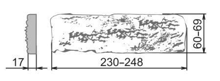 Камелот Декоративный кирпич "Марсель" клейма арт. 307 Изображение №2