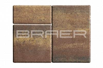 Braer Тротуарная плитка Старый город Ландхаус, Color Mix Мальва, 80 мм Фото