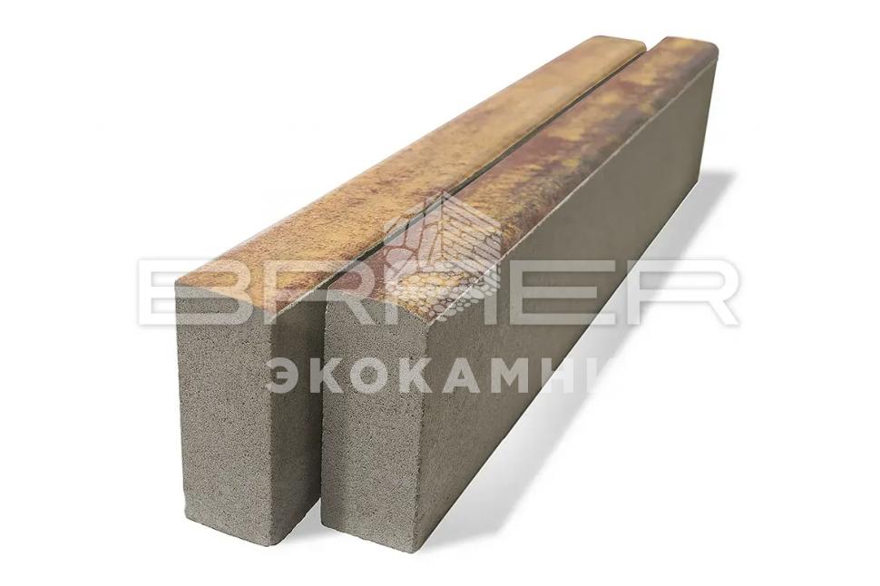 Braer Бордюрный камень Бордюр тротуарный БР 100.20.8, Color Mix Мальва Изображение №1