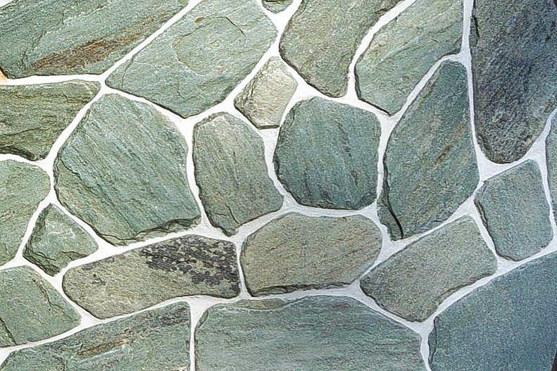 Плитняк сланец бирюзовый галтованный 2,5-3,5 см Изображение №1