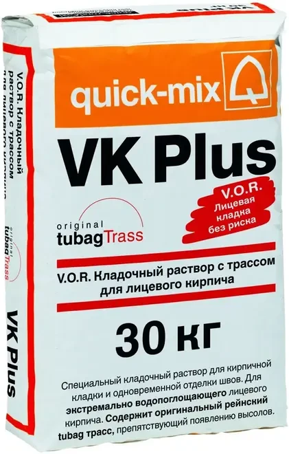 VK Plus Кладочный раствор для лицевого кирпича Изображение №1