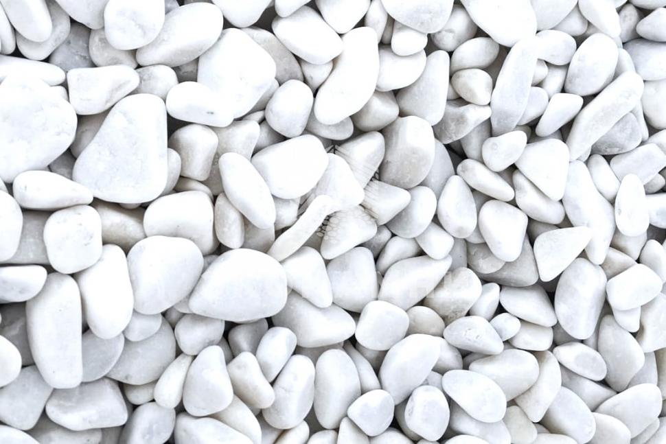 Мраморная крошка супер-белая галтованная, 10-250 мм Изображение №1