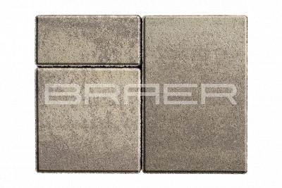 Braer Тротуарная плитка Старый город Ландхаус, Color Mix Степь, 80 мм Фото