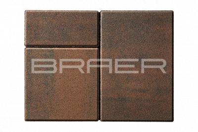 Braer Тротуарная плитка Старый город Ландхаус, Color Mix Закат, 60 мм Фото