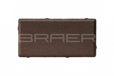 Тротуарная плитка Braer Прямоугольник, Коричневый, 40 мм Фото