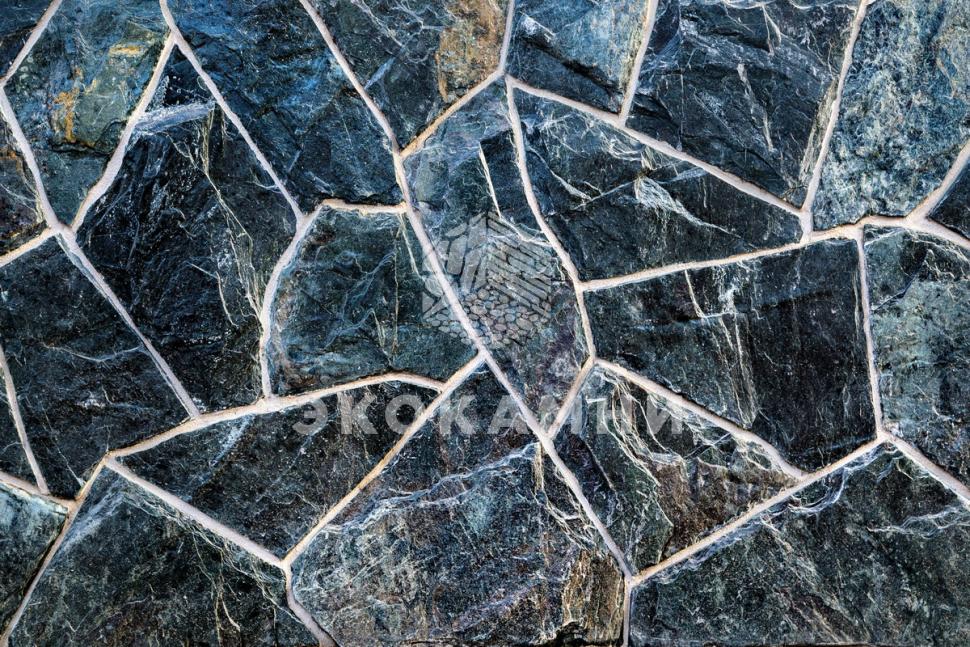 Плитняк малахит чёрно-зеленый 1,5-3 см Изображение №1