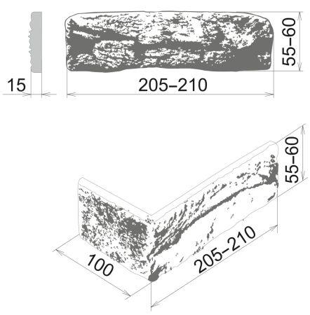Камелот Декоративный кирпич "Бруклин" арт. 196-1 Изображение №2