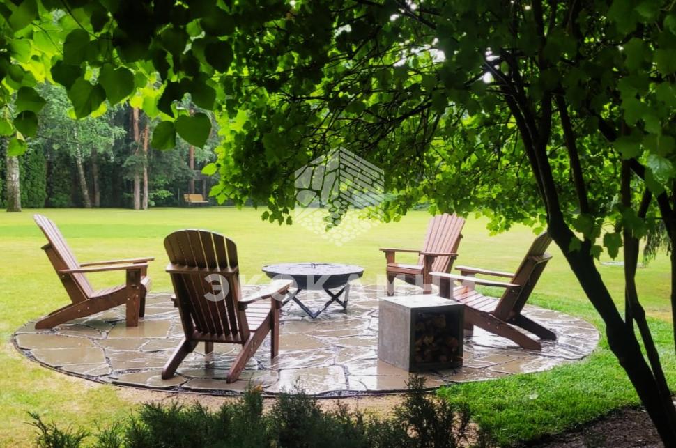 Плитняк песчаник серо-зеленый галтованный крупноформатный 4-10 см Изображение №3