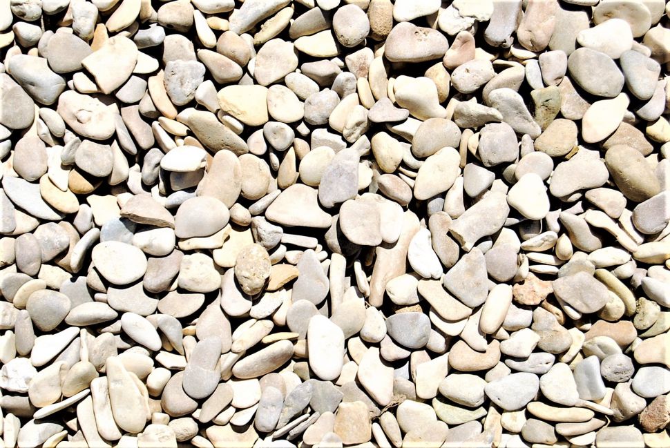 Галька морская «Каспийская» округлая 5–60 мм серо-бежевых оттенков Изображение №4