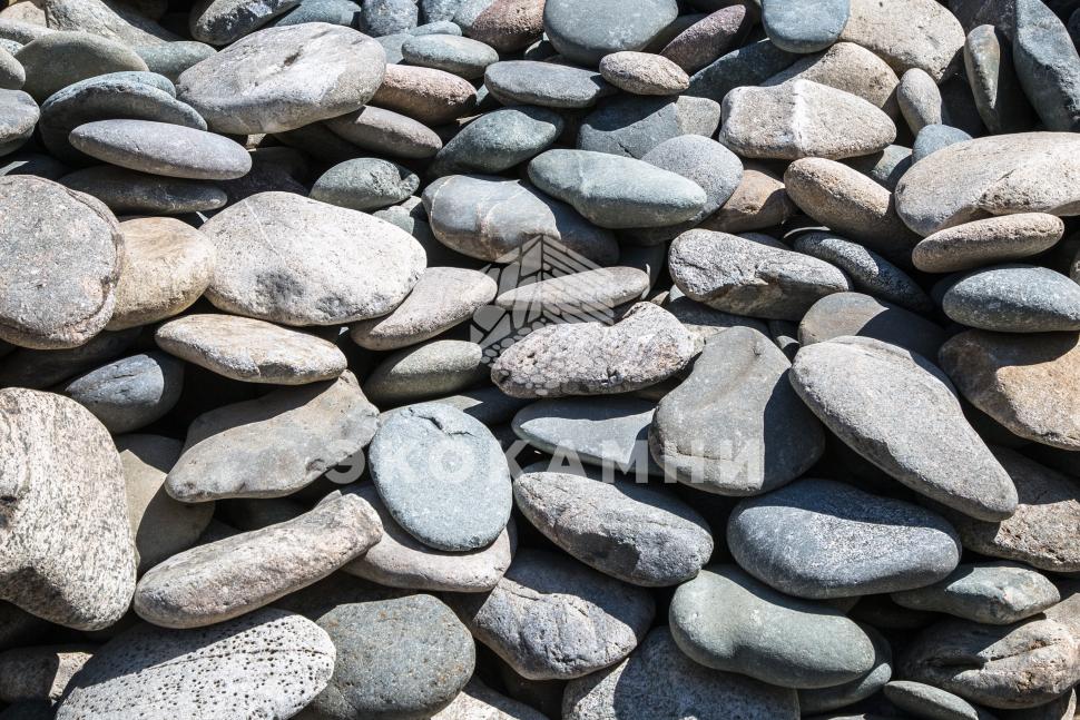 Булыжник голыш серый плоский речной 10–40 см Изображение №2