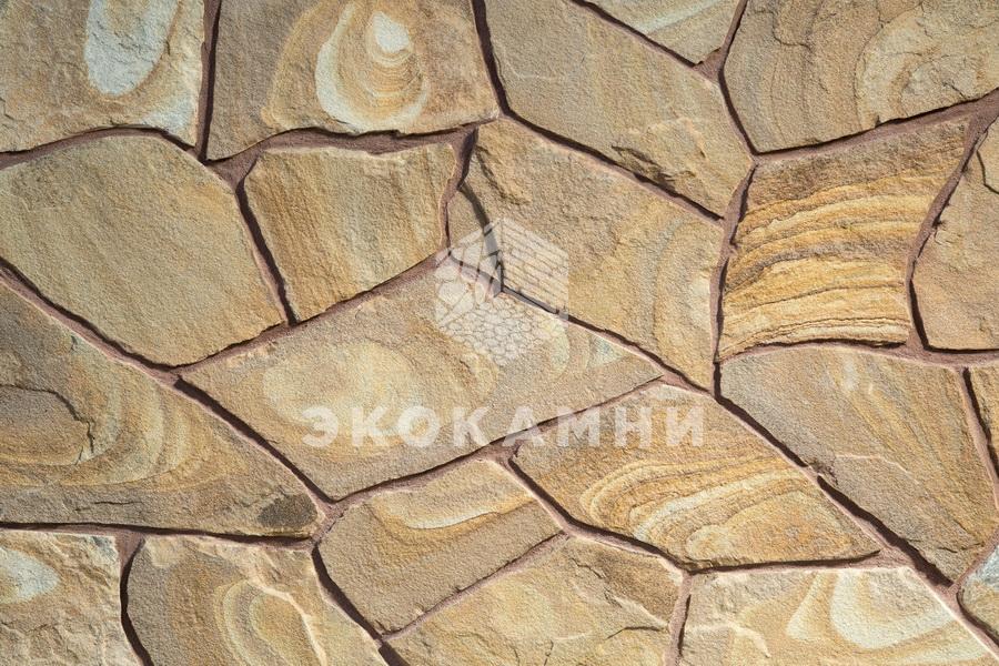 Плитняк песчаник «Солнечный» желтый 1,5-5 см Изображение №2