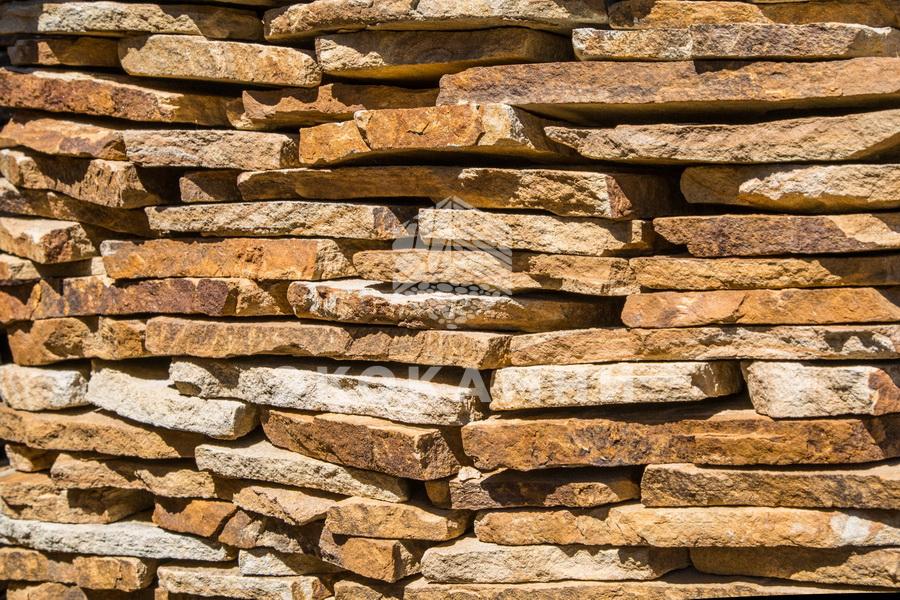 Плитняк песчаник «Солнечный» желтый 1,5-5 см Изображение №4