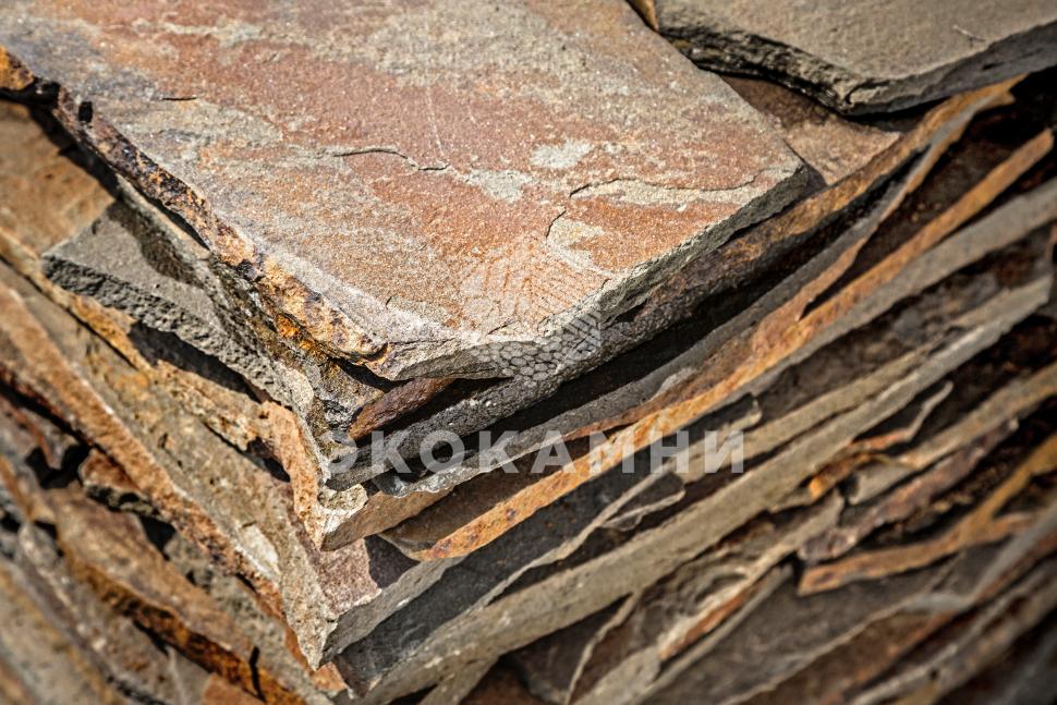 Плитняк песчаник «Золотая осень» 1,5-5 см Изображение №4