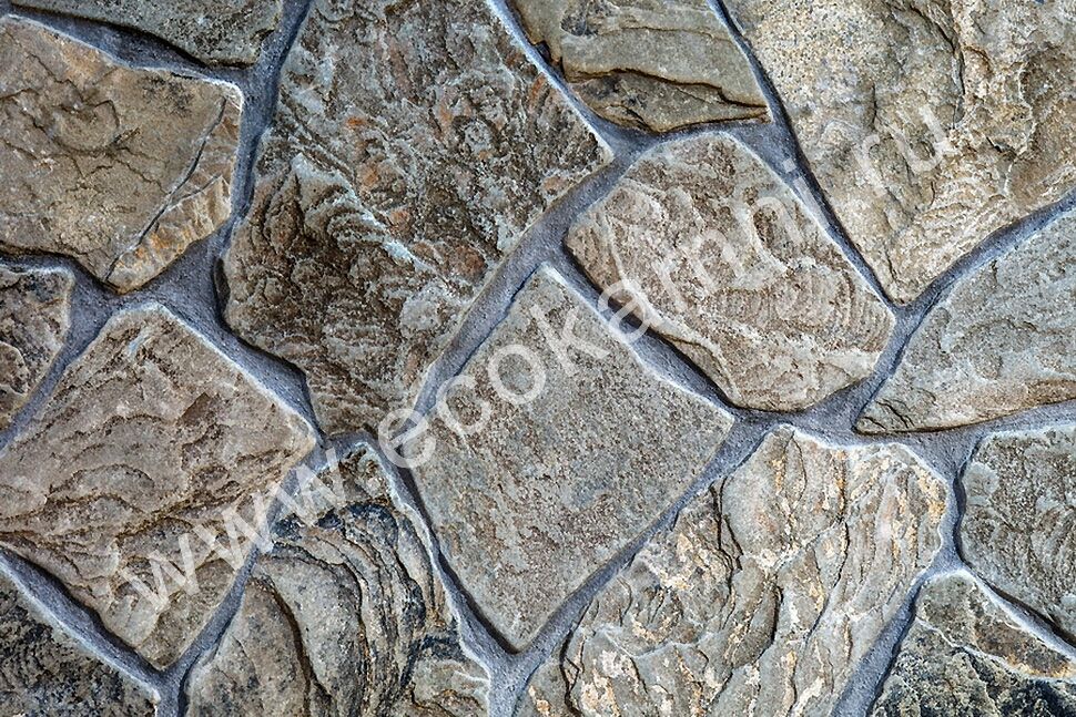 Плитняк песчаник «Серый дракон» галтованный 2,5 см Изображение №2