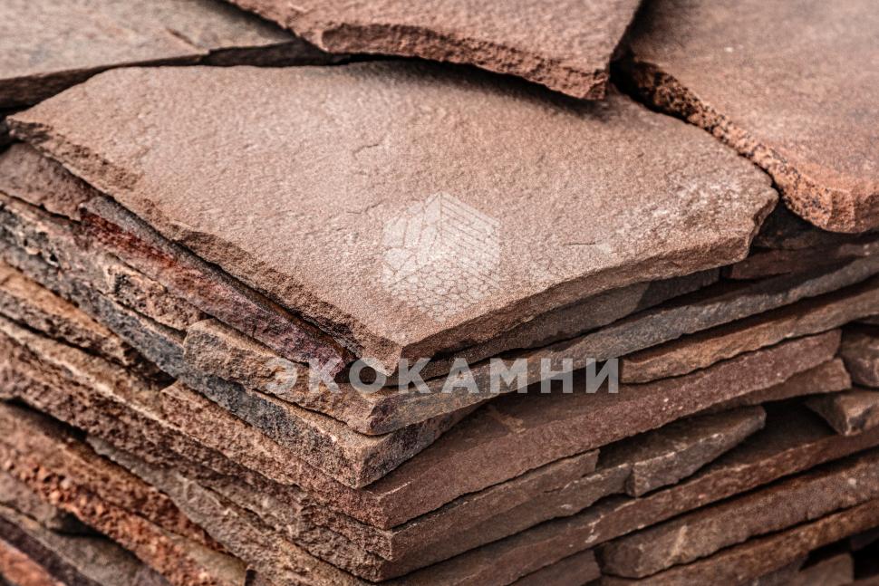 Плитняк песчаник терракотовый 1,5-5 см купить в Москве по цене 590