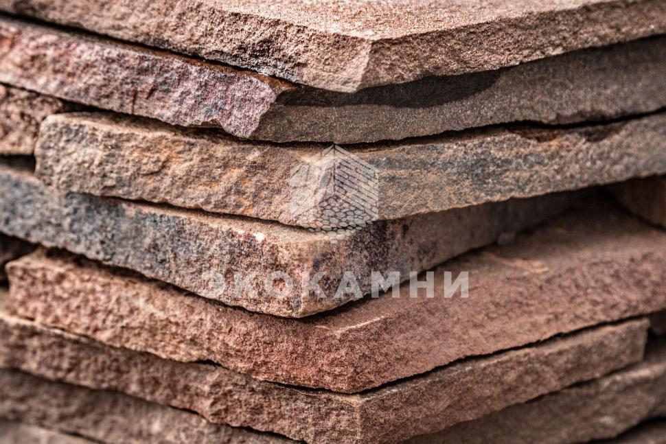 Плитняк песчаник терракотовый 1,5-5 см Изображение №3