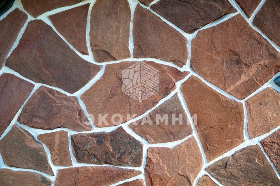 Плитняк песчаник терракотовый 1,5-5 см Изображение №1