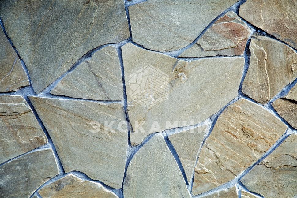 Плитняк песчаник серо-зеленый 1.5-5 см Изображение №2