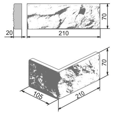Камелот Декоративный кирпич "Неаполь" арт. 384 Изображение №2