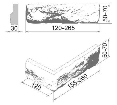 Камелот Декоративный кирпич "Прага" арт. 186 Изображение №2
